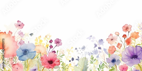 Abstract floral background, generative ai © krishnendu