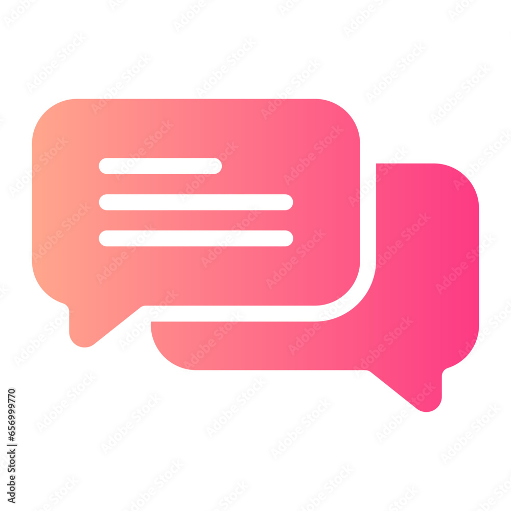 conversation gradient icon