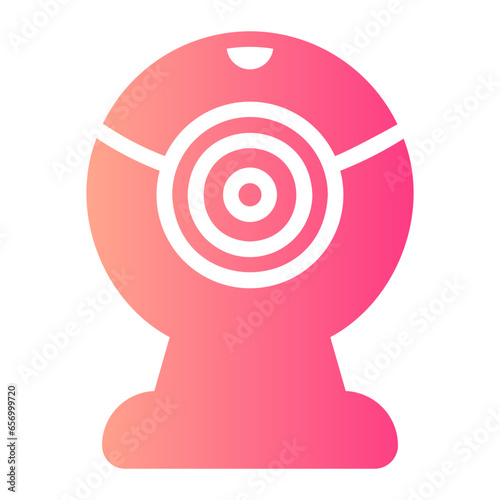 web cam gradient icon