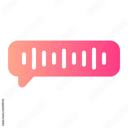 voice message gradient icon