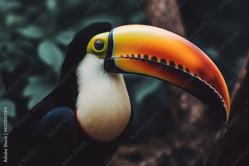 Toucan bird tropical. Colombia nature wild. Generate Ai Toucan bird tropical. Colombia nature wild. Generate Ai
