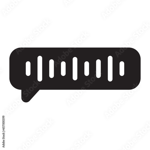 voice message glyph icon