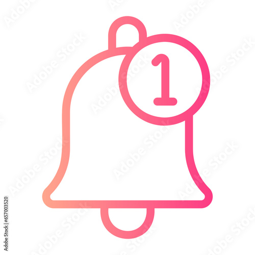 notification gradient icon