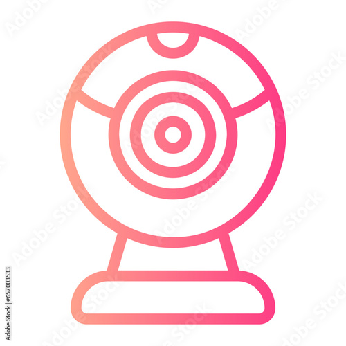 web cam gradient icon