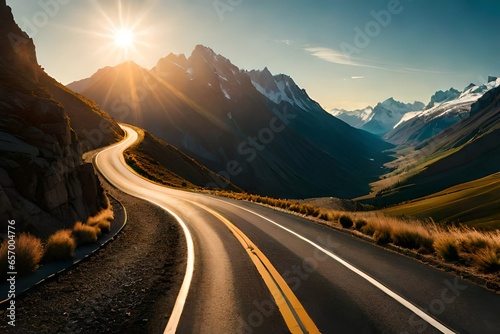 road in mountains