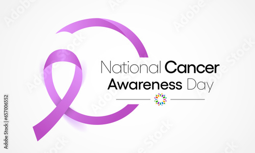 Cancer awareness day is observed every year on November 7, to raise awareness of cancer and to encourage its prevention, detection, and treatment. Vector illustration