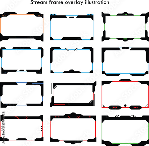 Stream frame overlay fantasy banner illustration