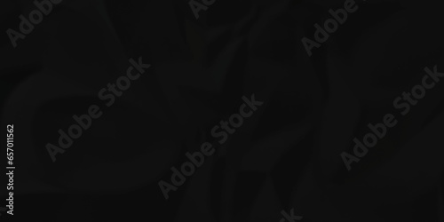 Dark crumple black fabric paper wrinkled poster template ,blank glued creased paper texture background. black paper crumpled backdrop background. used for cardboard and clarkboard.	
