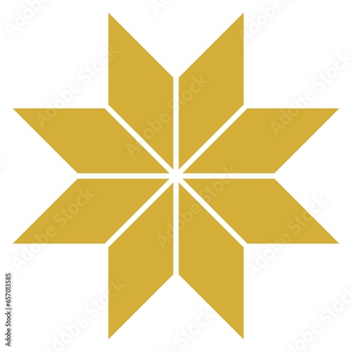 Golden Star: A Timeless, Elegant, and Scalable Vector Graphic Illustration.