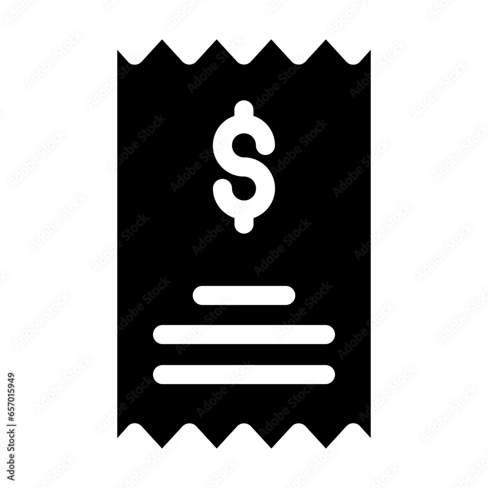 Solid Dollar Statement icon Solid Dollar Statement icon