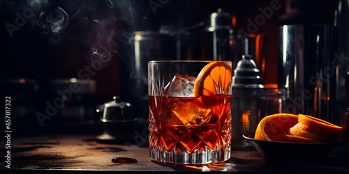 Best Drinks to Enjoy at Home,The Sazerac,A Timeless Classic Alcoholic Cocktail,Elevate Your Cocktail Experience with Riedel Glass Set,AI Generative  photo