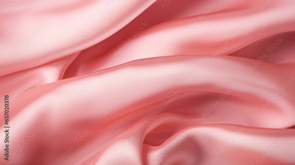 Fototapeta premium Pink dynamic Cloth silk fabric background
