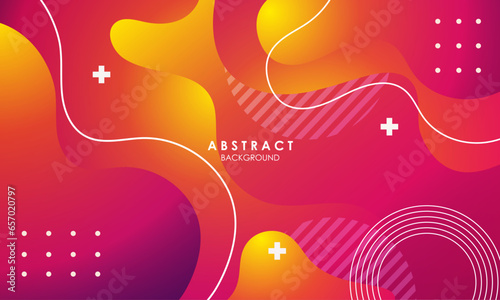 Gradients colorful fluid shapes background
