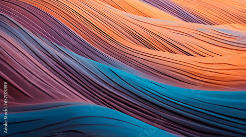Abstract background of wavy fabric. 3d rendering, 3d illustration.