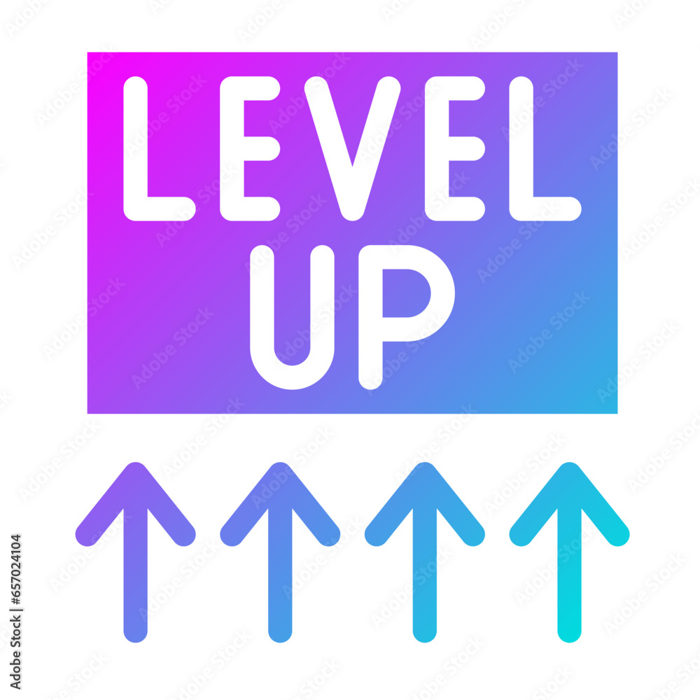 Level up Vector Icon Design Illustration Level up Vector Icon Design Illustration