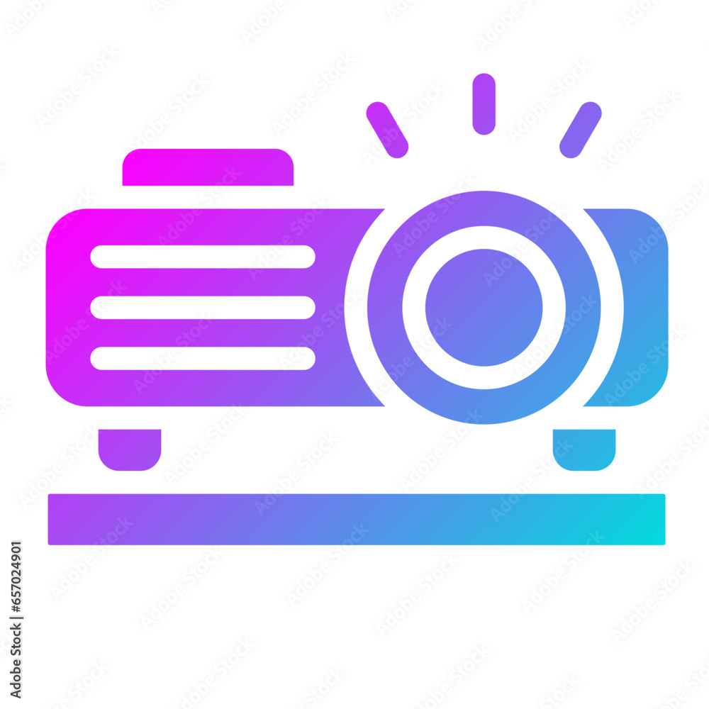 Projector Vector Icon Design Illustration Projector Vector Icon Design Illustration