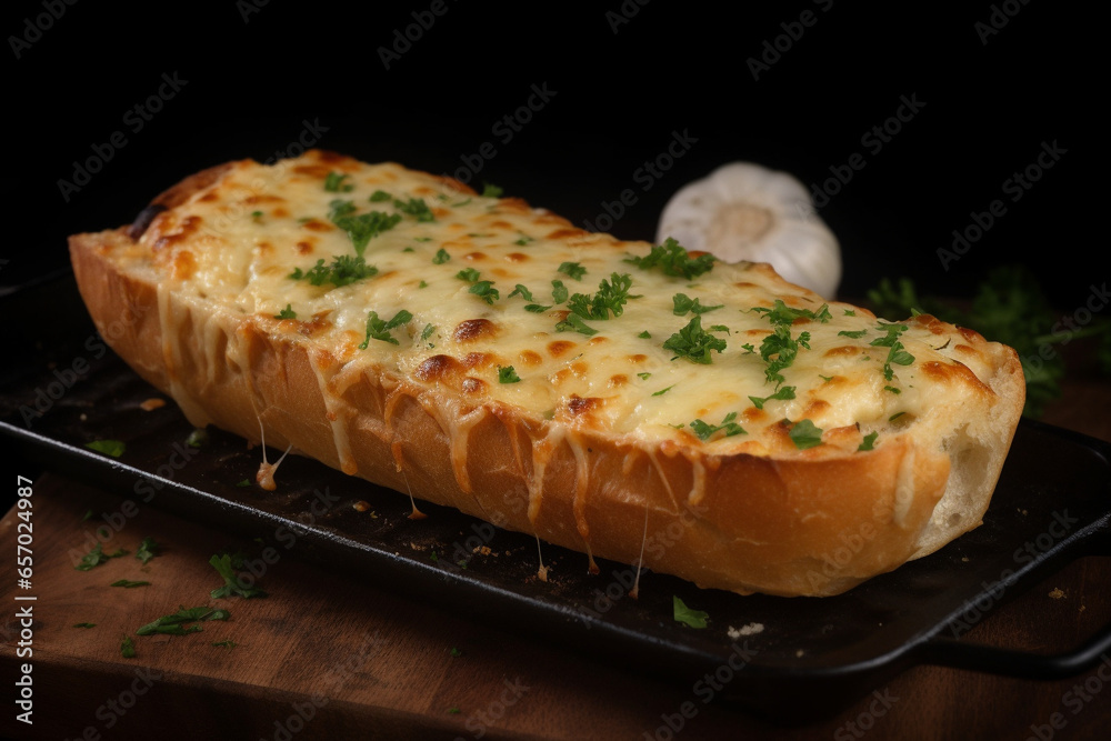 Cheesy garlic bread generative AI Cheesy garlic bread generative AI
