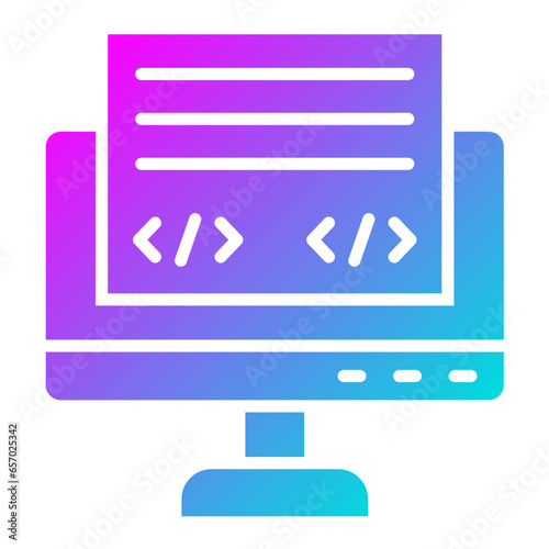 Front End Vector Icon Design Illustration