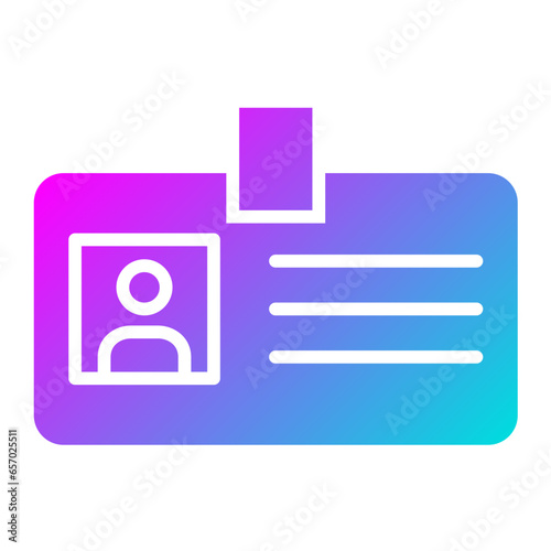 Identification Vector Icon Design Illustration