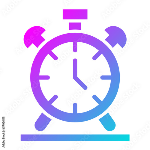 Alarm Clock Vector Icon Design Illustration