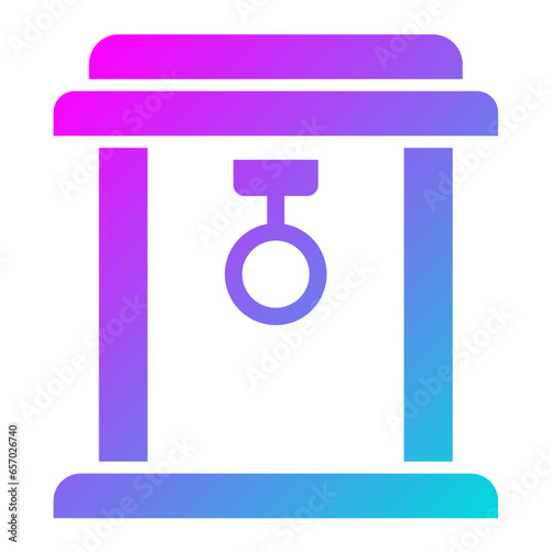 Torii Gate Vector Icon Design Illustration