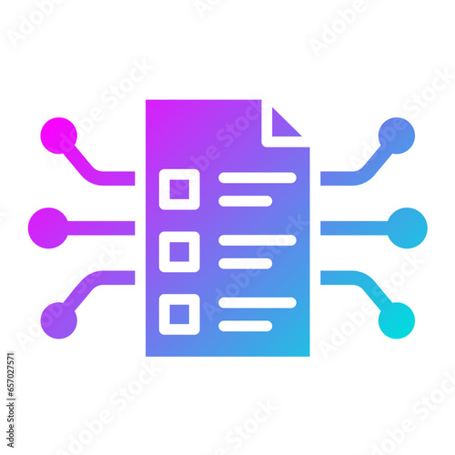 Smart Contract Vector Icon Design Illustration