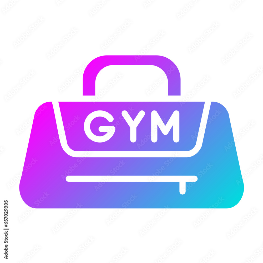 Gym Bag Vector Icon Design Illustration Gym Bag Vector Icon Design Illustration