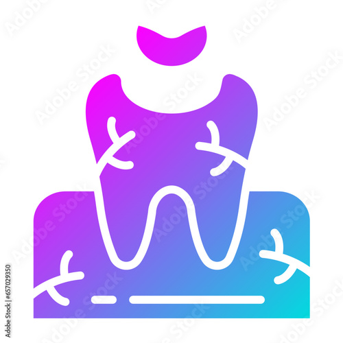 Dental Filling Vector Icon Design Illustration