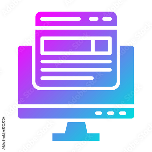 Front end Vector Icon Design Illustration