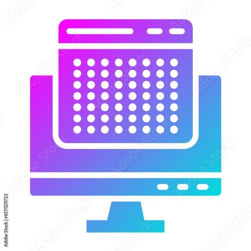 Dots Vector Icon Design Illustration