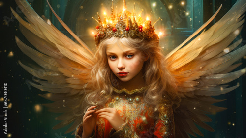 Christmas Fairy Princess Elf Ethereal Santa Angel Romantic Greeting Card