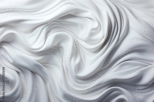 White flowing fabric background