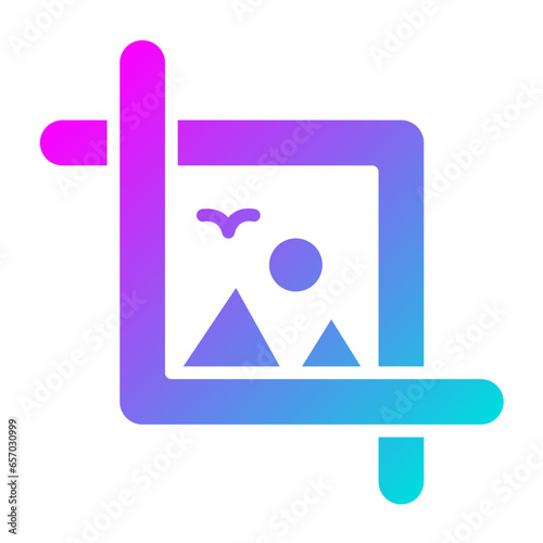 Crop Vector Icon Design Illustration