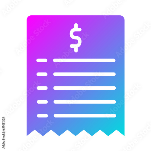 Bill Vector Icon Design Illustration
