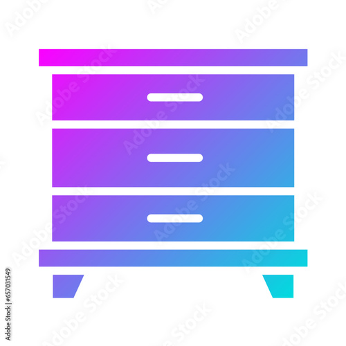 Cabinet Vector Icon Design Illustration