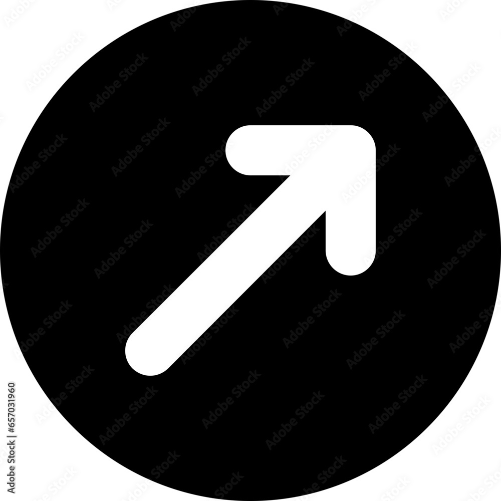up right circle icon up right circle icon