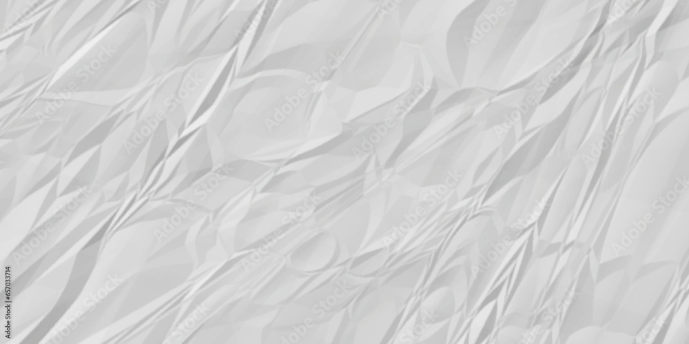 Fototapeta premium White crumpled paper texture. white crumpled paper texture sheet background. Wrinkled paper texture.