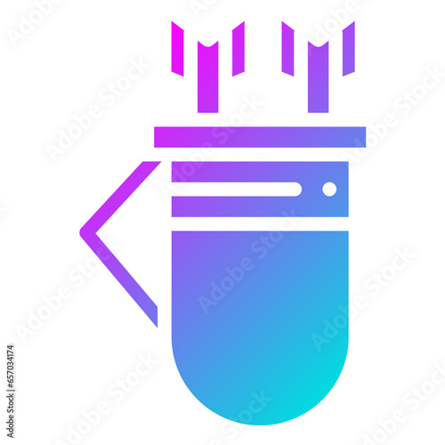 Quiver Vector Icon Design Illustration