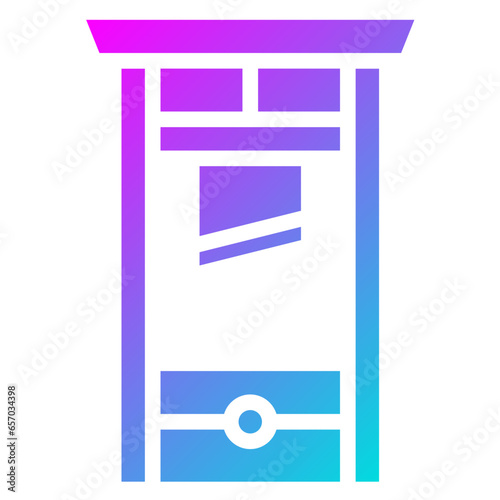 Guillotine Vector Icon Design Illustration