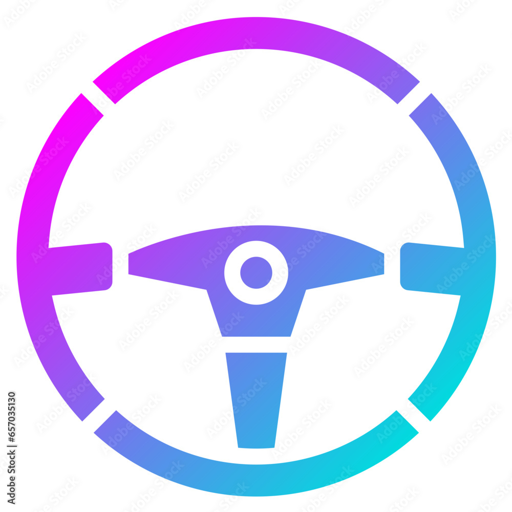 Obraz premium Steering wheel Vector Icon Design Illustration
