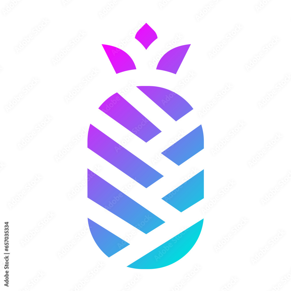 Pineapple Vector Icon Design Illustration Pineapple Vector Icon Design Illustration