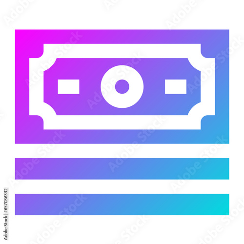Fotografie Cash Vector Icon Design Illustration
