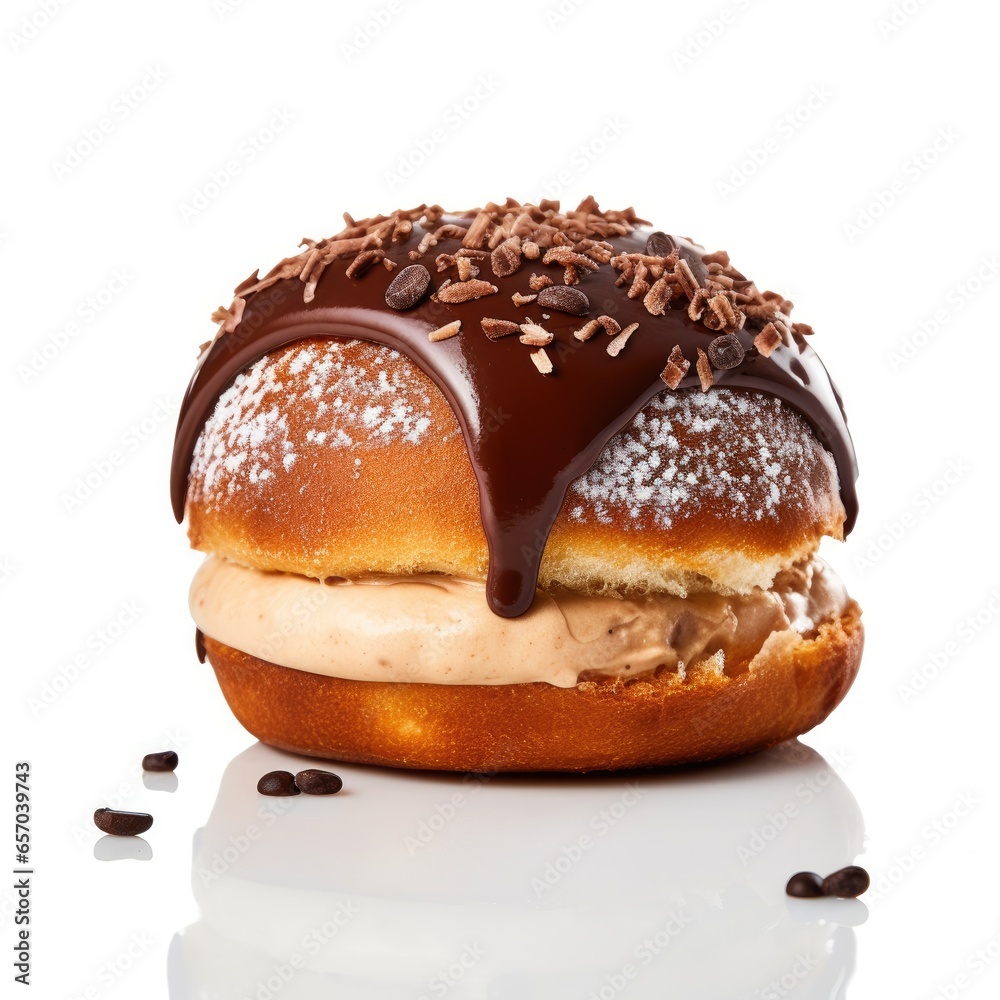 Bun Half w Chocolate Bun Half w Chocolate