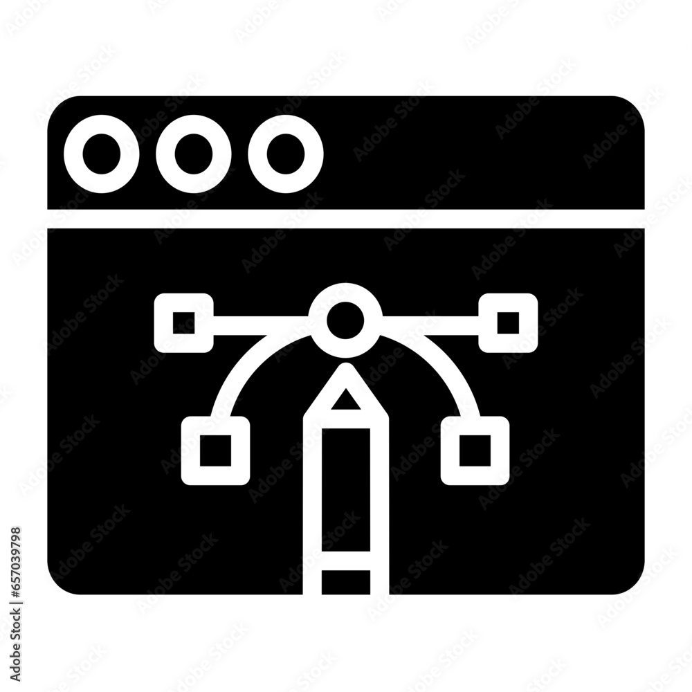 Solid Web Pen tool icon Solid Web Pen tool icon