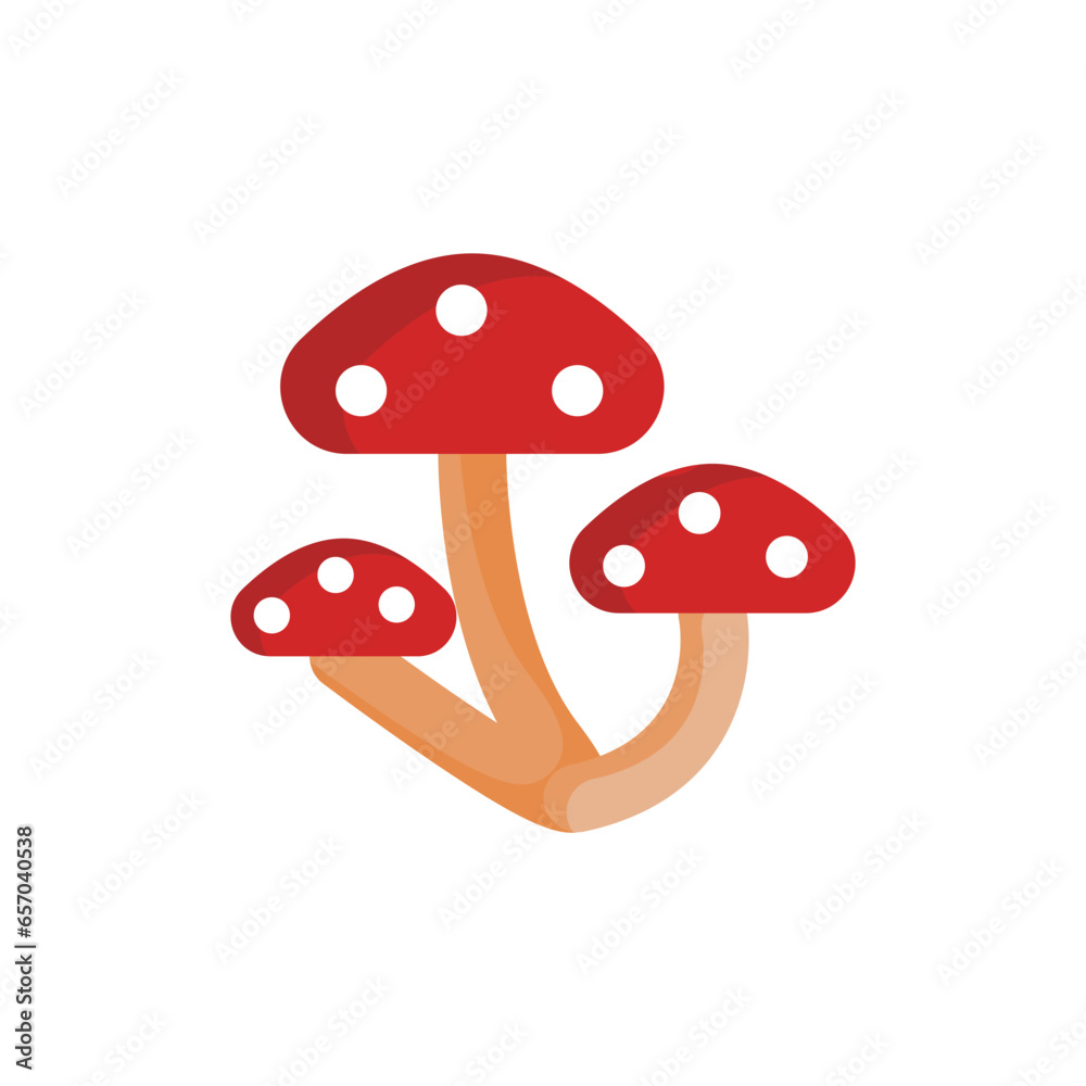 fly agaric icon on a white background, vector illustration fly agaric icon on a white background, vector illustration