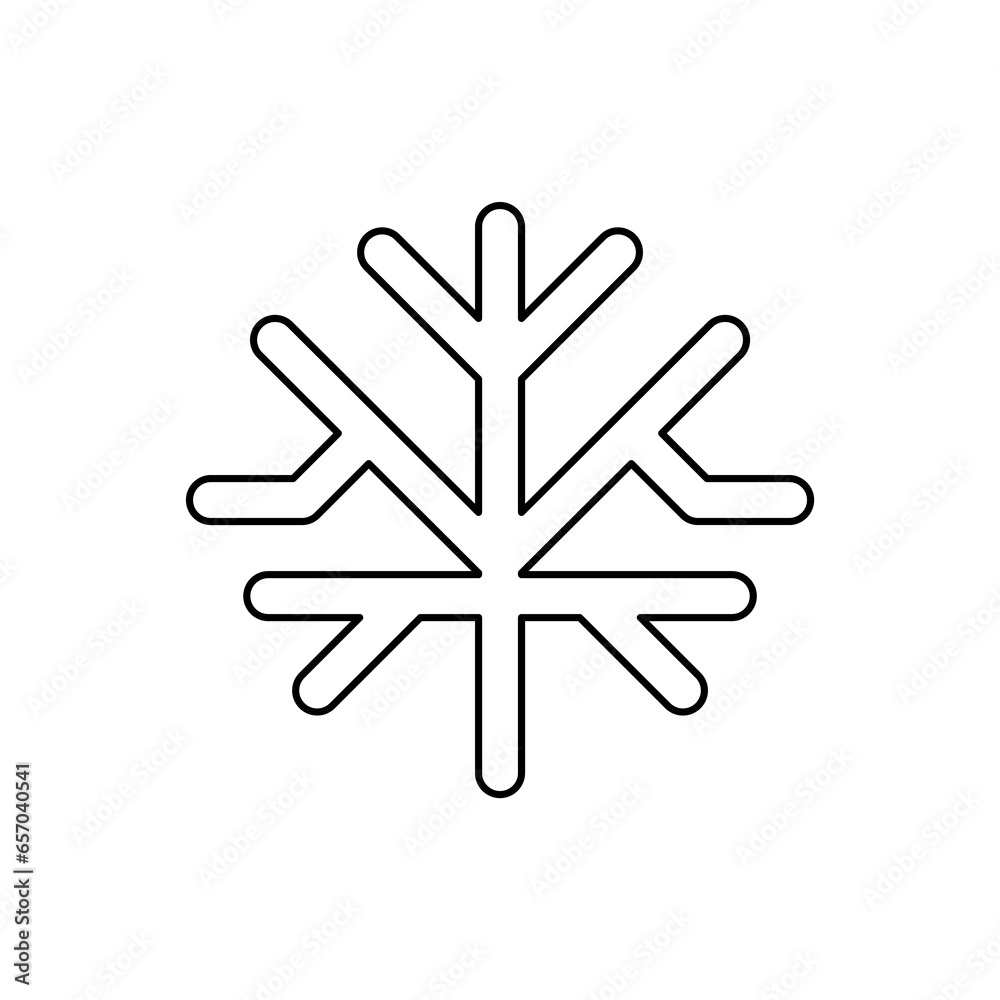 snowflake icon on a white background, vector illustration snowflake icon on a white background, vector illustration