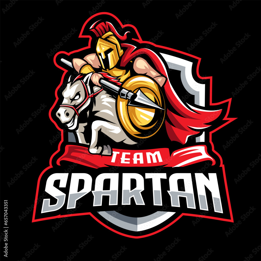 sparta with house war mascot logo