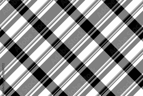 Seamless texture tartan of textile check pattern with a fabric plaid vector background.