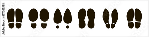 Foot print foot shoes icon isolated. Human footprint silhouette. Footcare Travel barefoot. Vector illustration EPS 10