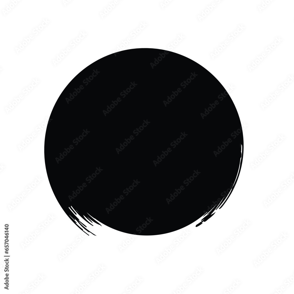 Grunge Circle Shape Filled Abstract rounded shape